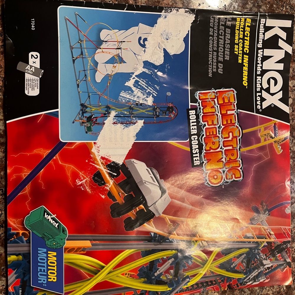 Electric Inferno Roller Coaster Building Set - Multicolor